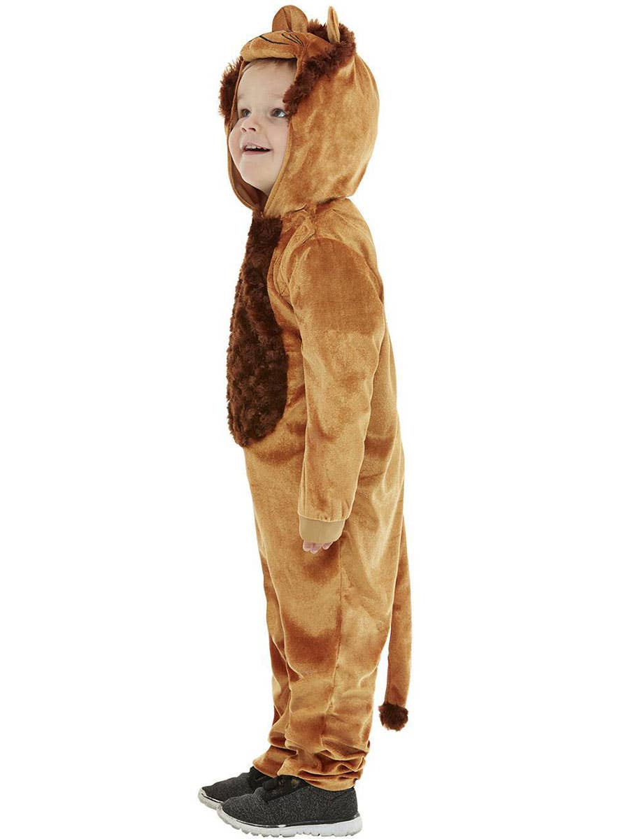 Image of Brave Little Lion Toddler Onesie Costume - Side Image