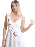 Image of Bride to Be Gold and White Hen's Party Sash