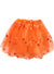 Image of Bright Orange Women's Costume Tutu with Holographic Dots - Main Image