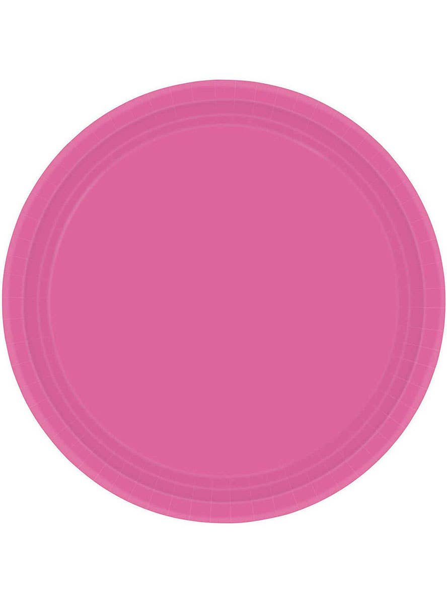 Image of Bright Pink 17cm Round 20 Pack Paper Plates