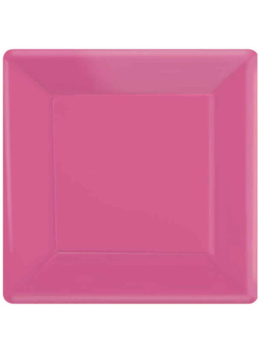 Image of Bright Pink 17cm Square 20 Pack Paper Plates