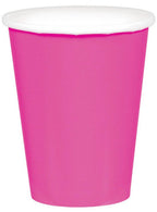 Image of Bright Pink 20 Pack Paper Party Cups