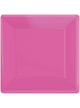 Image of Bright Pink 26cm Square 20 Pack Paper Plates