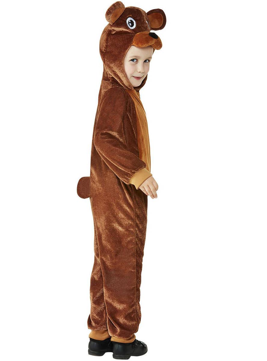 Image of Big Brown Bear Toddler Onesie Costume - Side Image