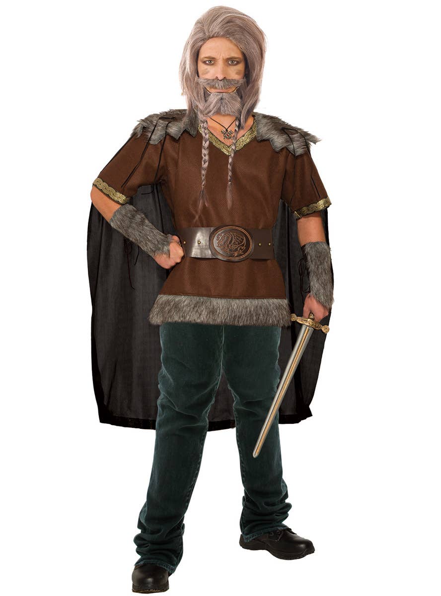 Image of Valorous Viking Men's Medieval Fancy Dress Costume