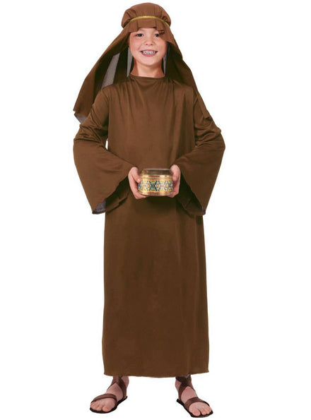 Image of Wiseman Kids Brown Christmas Nativity Costume