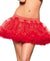 Red Mini Fluffy Petticoat Front View