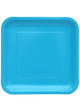 Image of Caribbean Blue 20 Pack 23cm Square Paper Plates