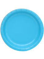 Image of Caribbean Blue 20 Pack 18cm Round Paper Plates