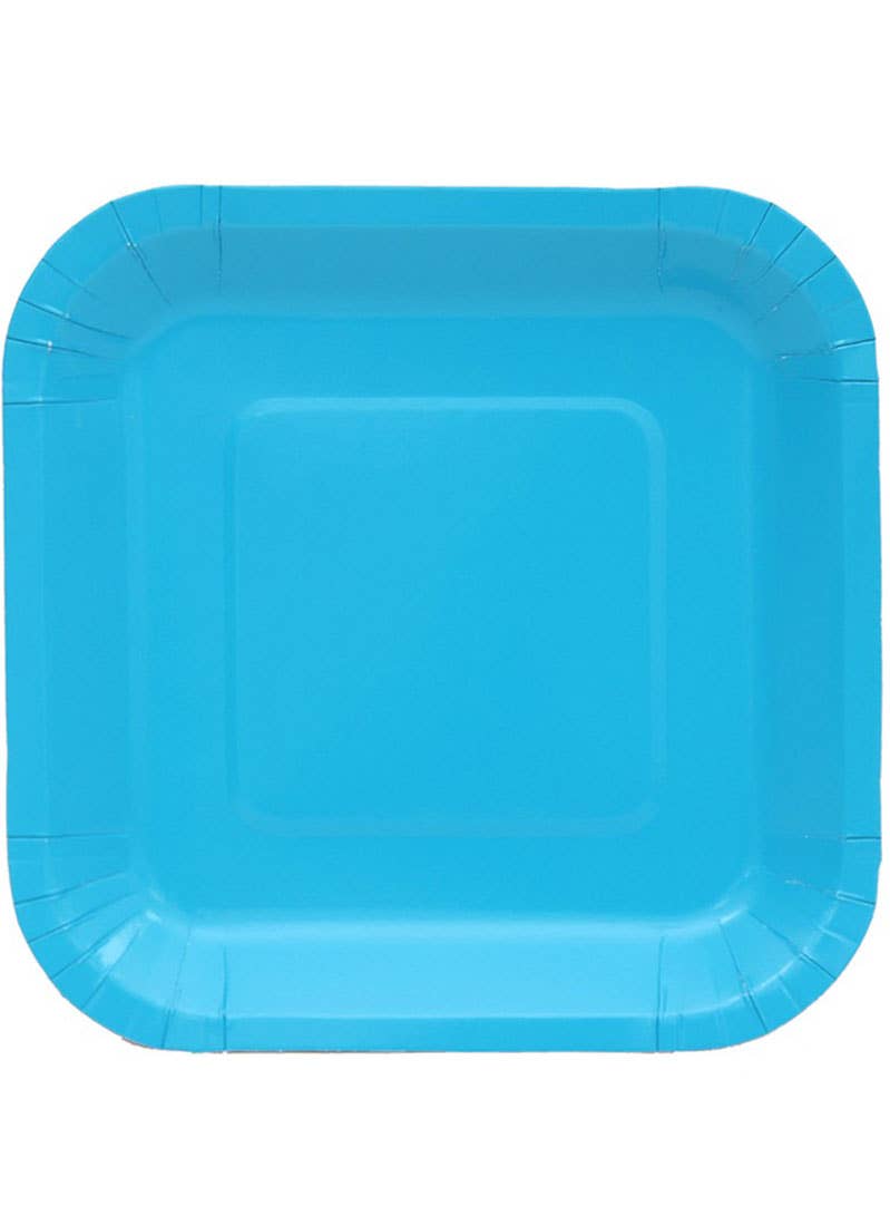 Image of Caribbean Blue 20 Pack 18cm Square Paper Plates