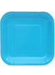 Image of Caribbean Blue 20 Pack 18cm Square Paper Plates