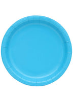 Image of Caribbean Blue 20 Pack 23cm Round Paper Plates