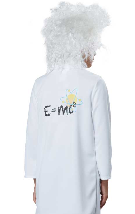 Kids Albert Einstein Book Week Fancy Dress Costume - Back View