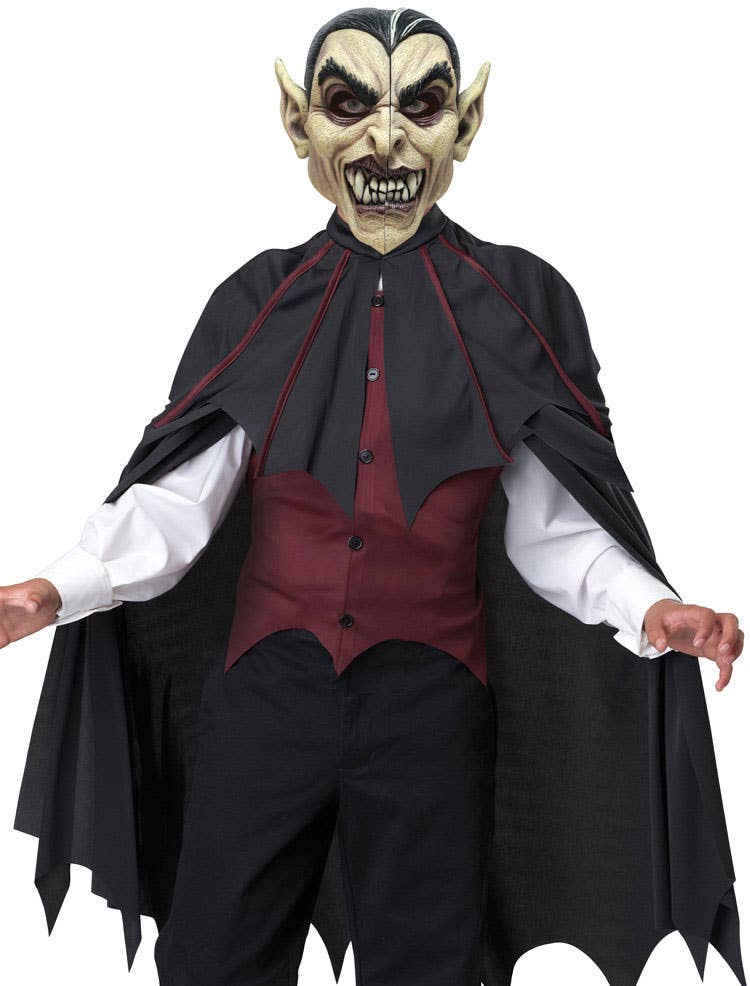 Boy's Vampire Monster Halloween Dracula Costume Front