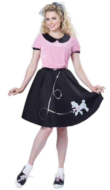 Sock Hop Rock n Roll Womens 50s Dress Up Costume - Main Image