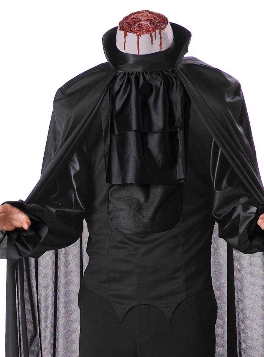 Creepy Headless Horseman Men's Halloween Costume - Close Up Image