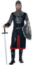 Dragon Knight Men's Medieval Black Knight Costume Main Image