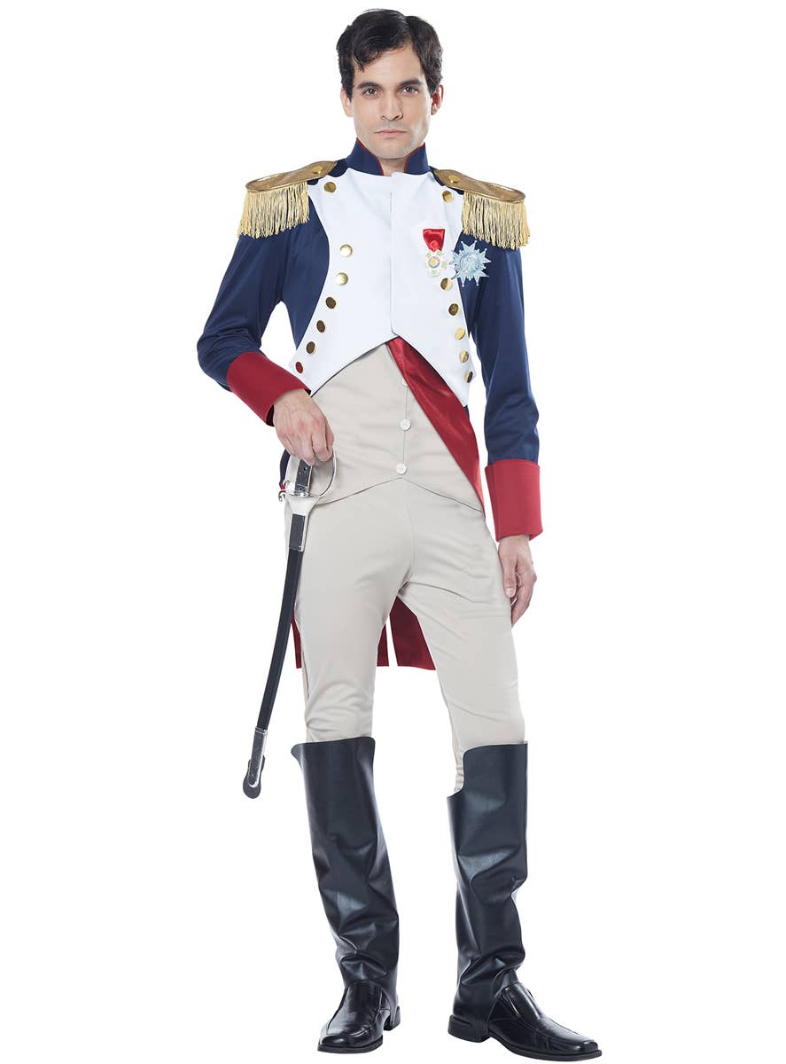 Men's French Emperor Fancy Dress Costume - Alt Image