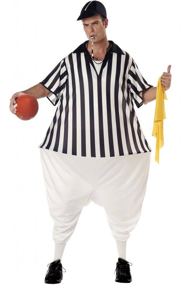 Novelty Mens Referee Fancy Dress Costume