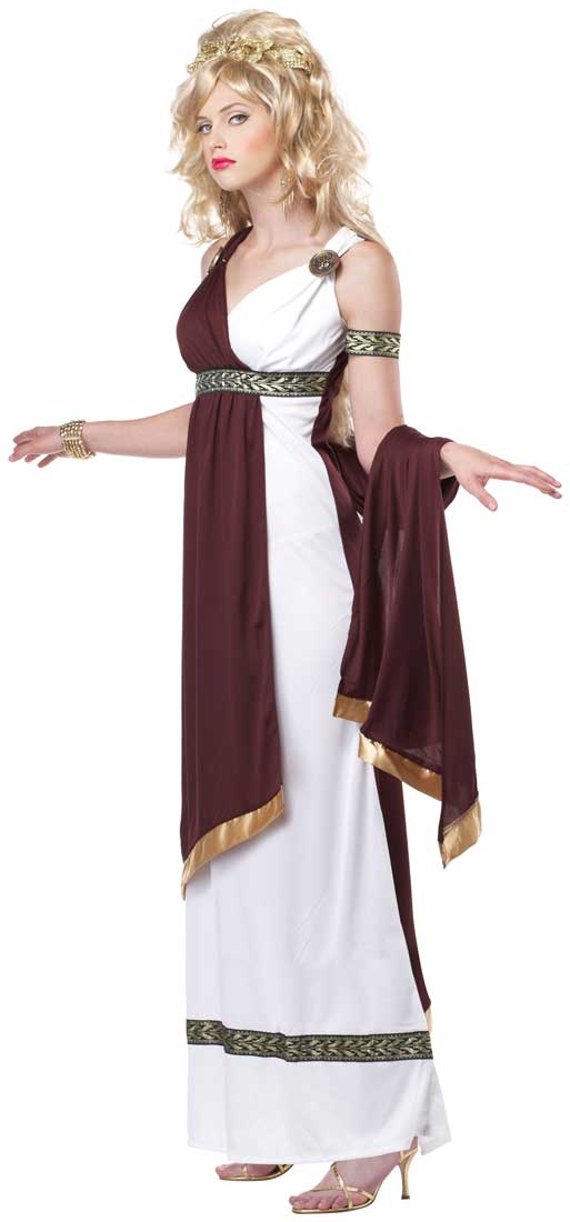 Women's Ancient Roman Empress Costume Side View