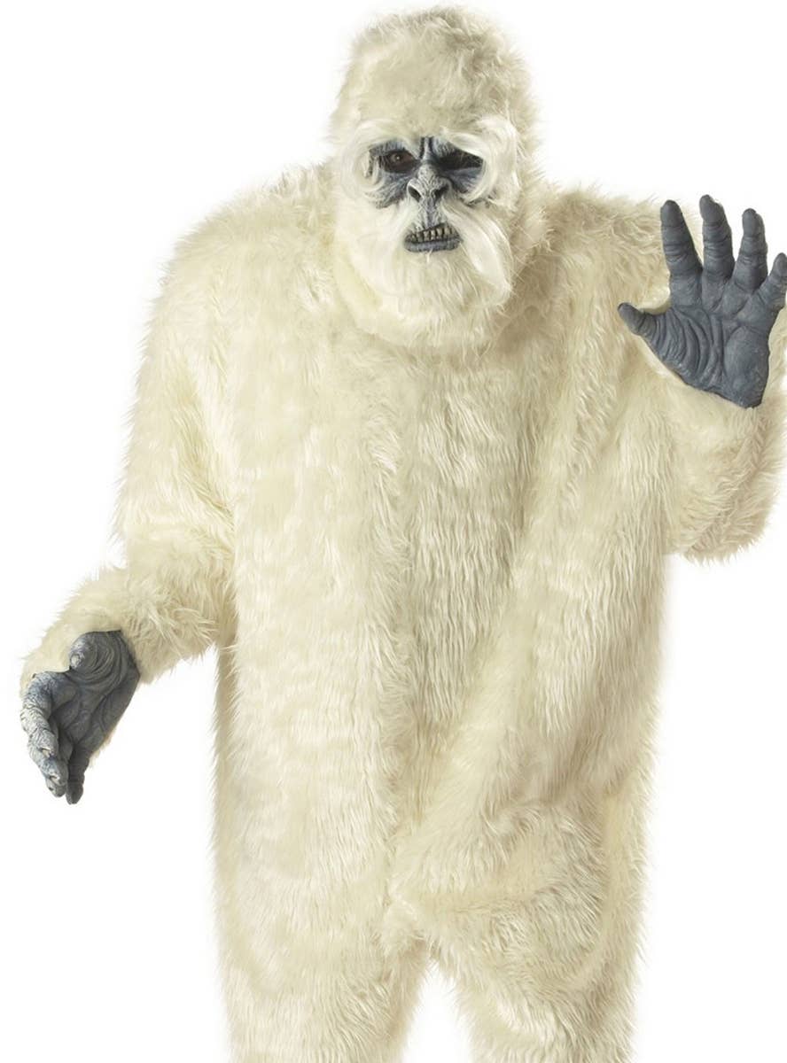 Deluxe Abominable Snowman Adult Halloween Costumes - Close Image