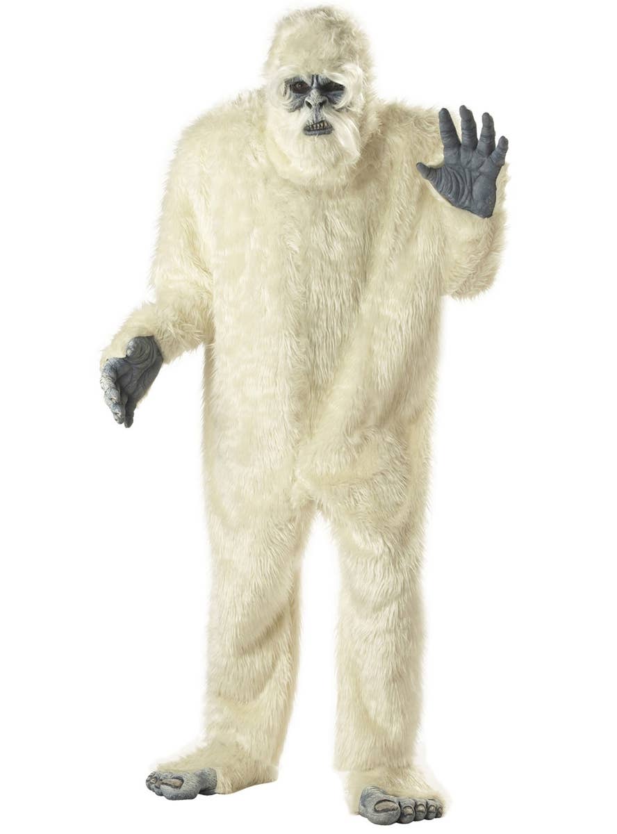 Plus Size Deluxe Abominable Snowman Adult Halloween Costumes - Close Image