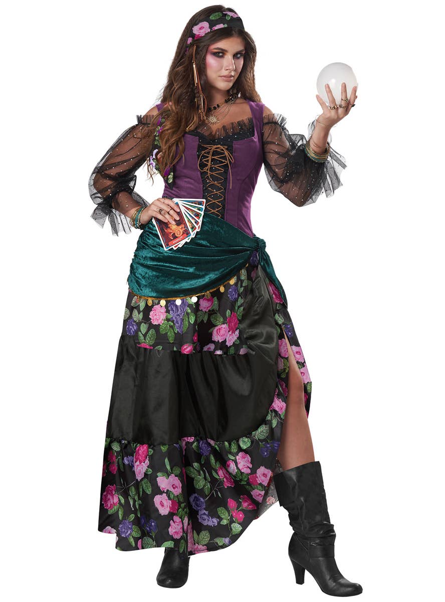 Women's Mystical Charmer Fortune Teller Costume - Main Image