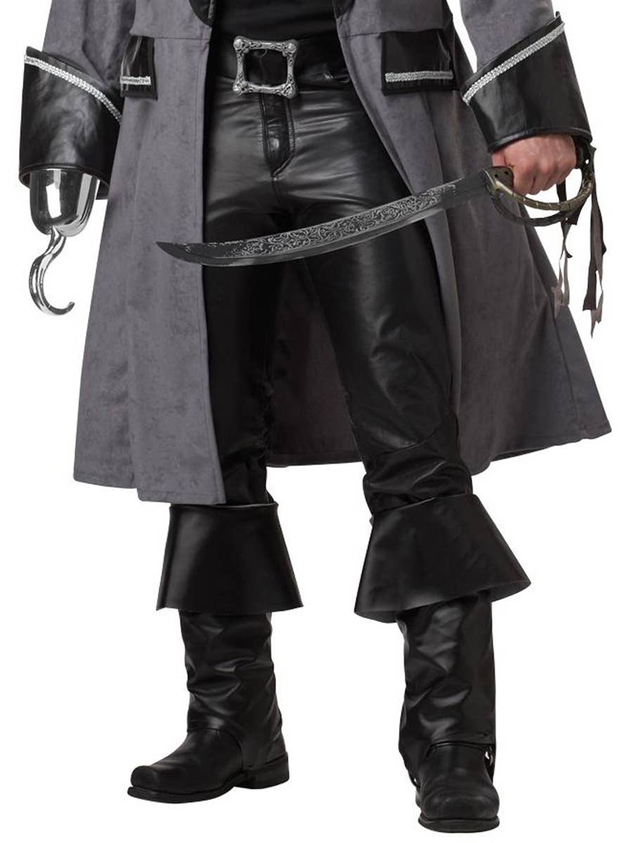 Deluxe Men's Blackbeard the Pirate Fancy Dress Costume Close Up Pants