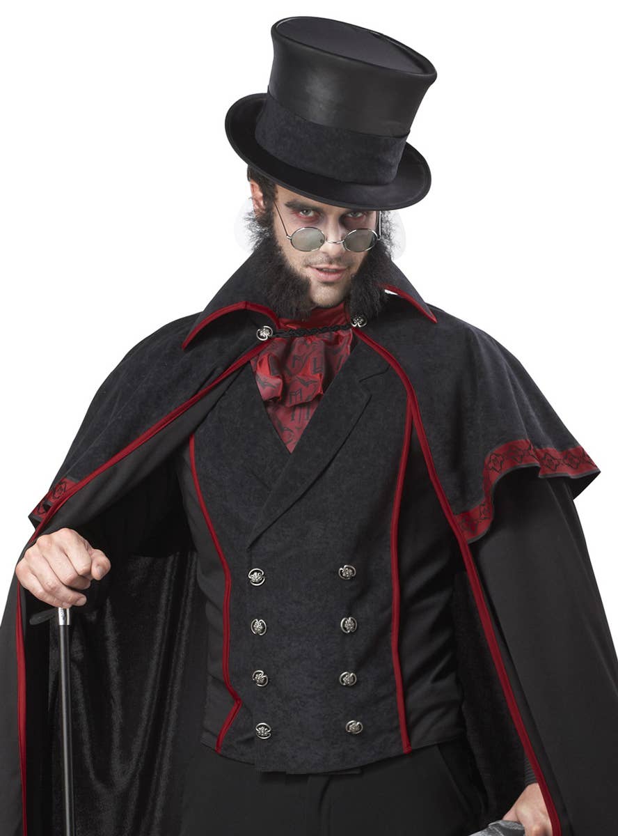 Men's Jack The Ripper Mens Halloween Dress Up Costume Close Up Image