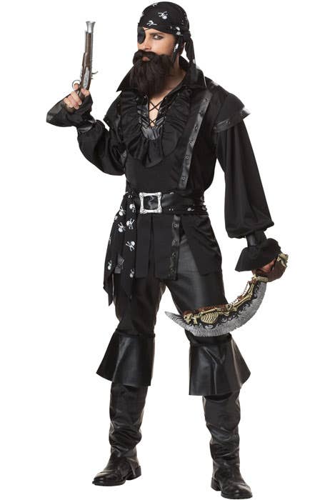 Plundering Pirate Mens Swashbuckler Fancy Dress Costume