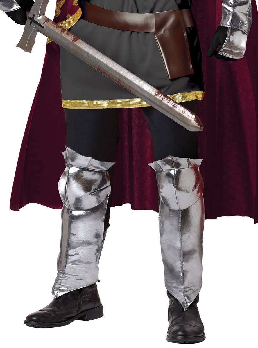 Deluxe King Arthur Men's Medieval Costume - Close Up Image 1