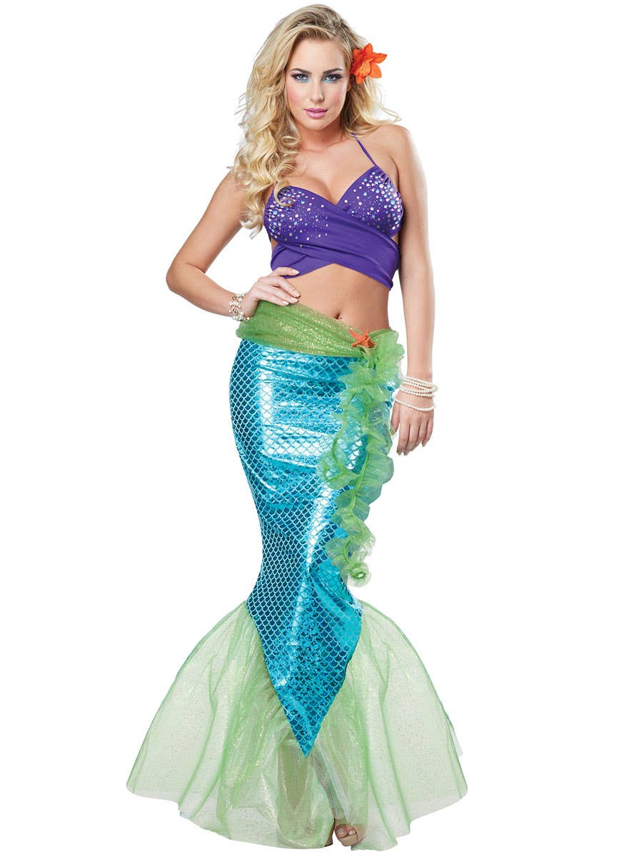 Mythical Mermaid Sexy Women's Fancy Dress Costume Main Image