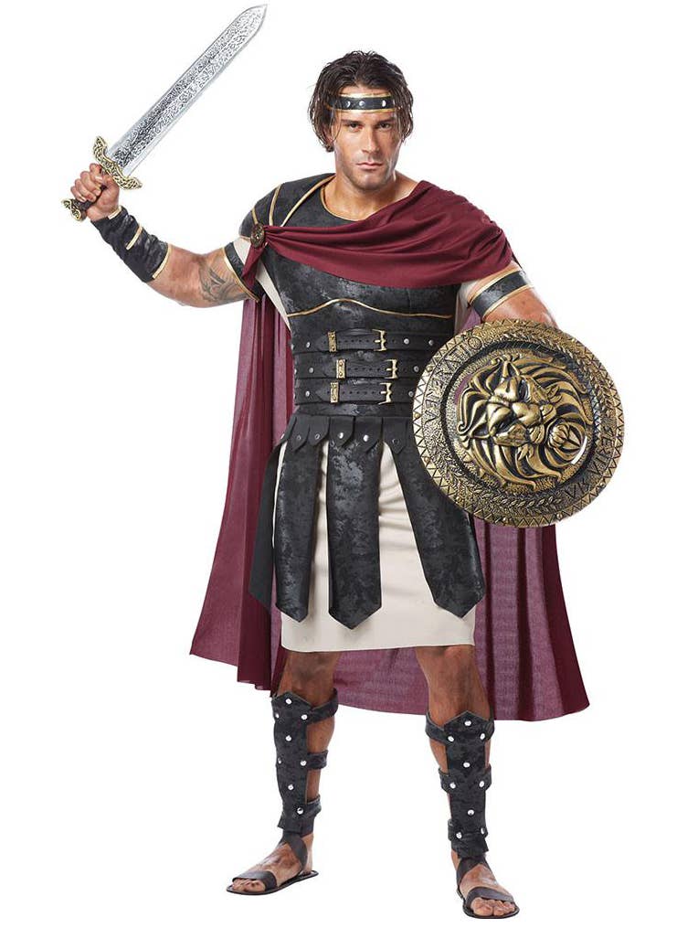 Men's Roman Gladiator Historical Costume Alternative View