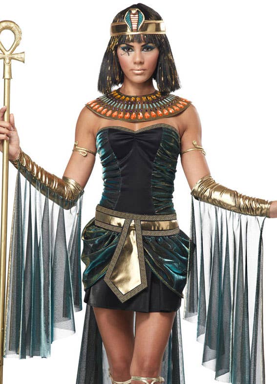 Women's Sexy Egyptian Goddess Deluxe Costume Close View