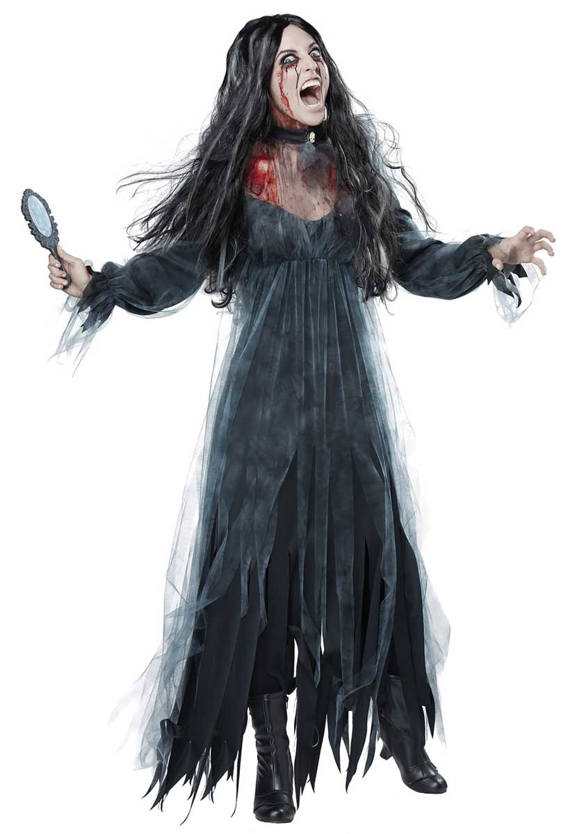 Women's Legend of Bloody Mary Halloween Costume Alternate Image