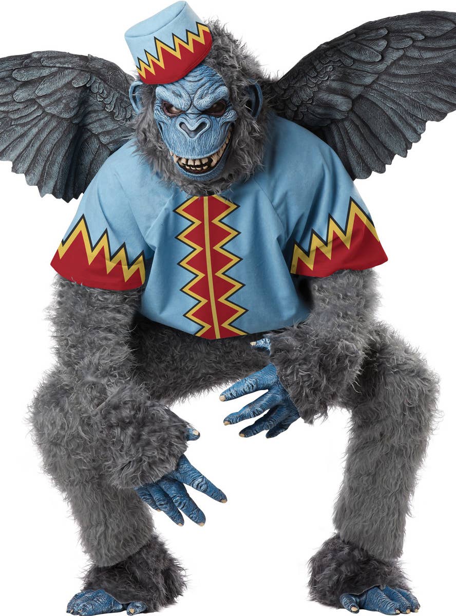 Adult's Deluxe Evil Winged Flying Monkey Wizard of Oz Fancy Dress Costume View 2