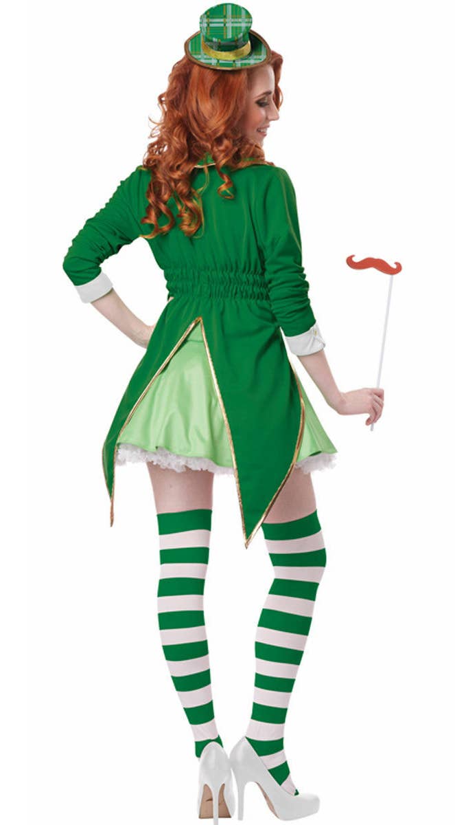 Womens Sexy Lucky Charm St Patricks Day Fancy Dress Costume Back