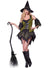 Jagged Green and Black Women's Bewitching Babe Sexy Witch Halloween Costume - Main Image