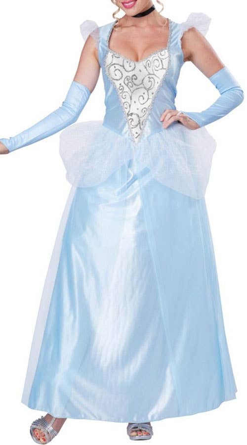 Womens Fairtale Classic Cinderella Disney Princess Costume - Close Image