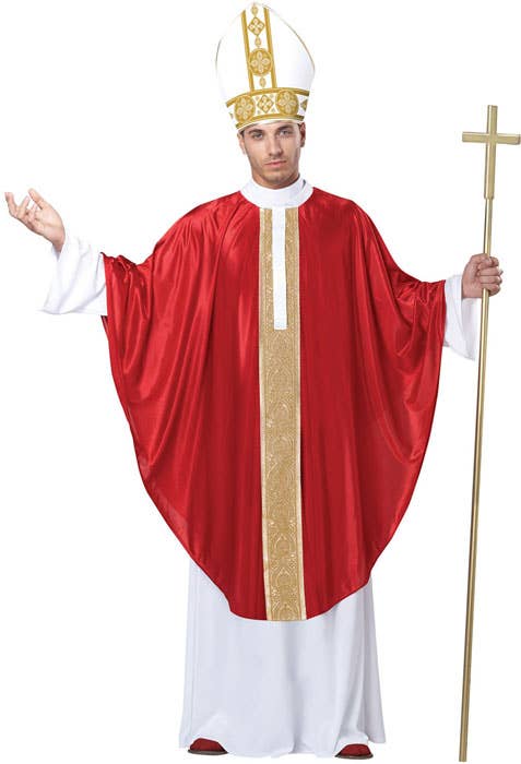 Holy Pope Mens Fancy Dress Costume