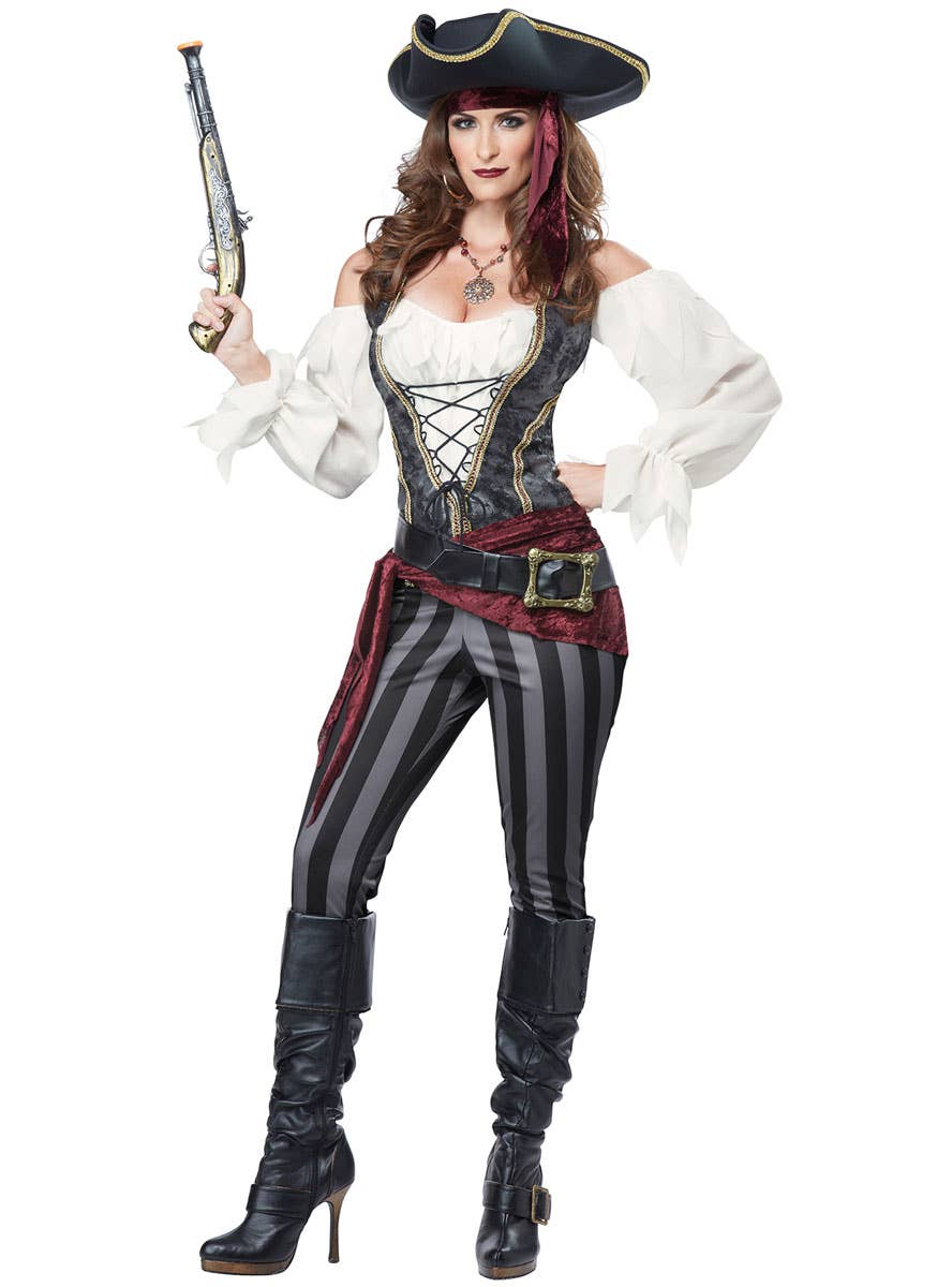 Pirate Buccaneer Women's Fancy Dress Costume Alternative Image