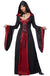Women's Black and Red Gothic Halloween Costume Robe