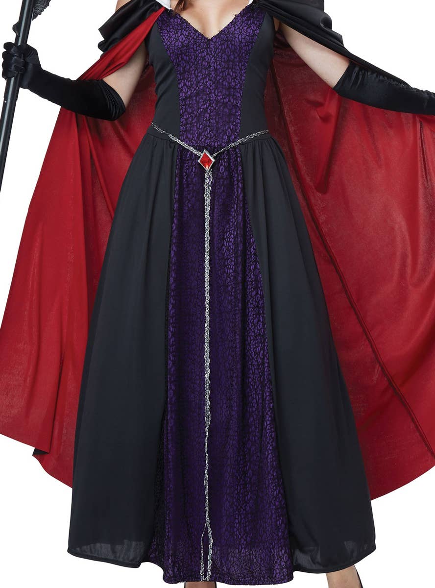 Women's Evil Storybook Queen Maleficent Fancy Dress Costume Extra Close Image 2
