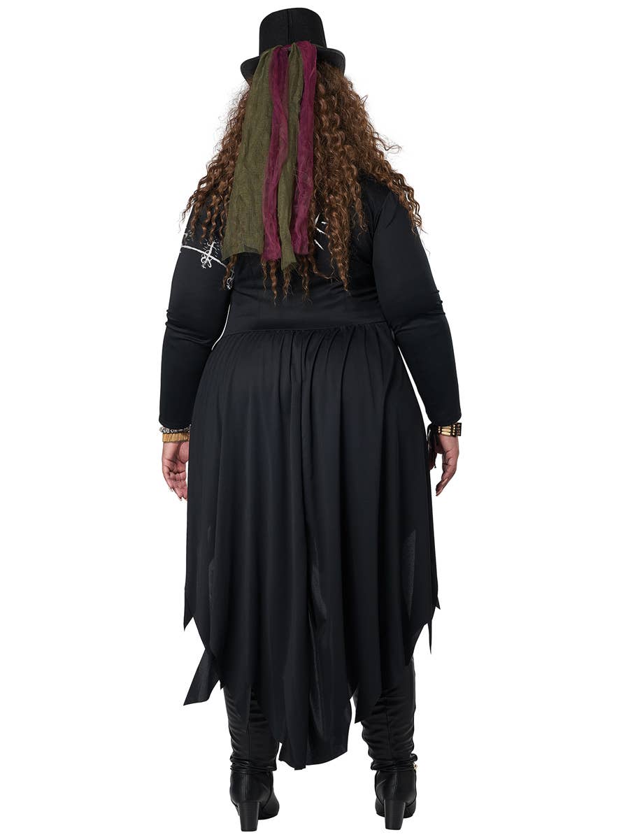 Plus Size Women's Voodoo Magic Halloween Costume - Back Image
