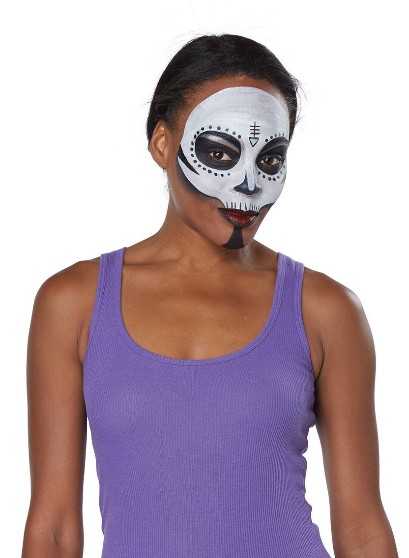 Plus Size Women's Voodoo Magic Halloween Costume - Makeup Tutorial Image 4