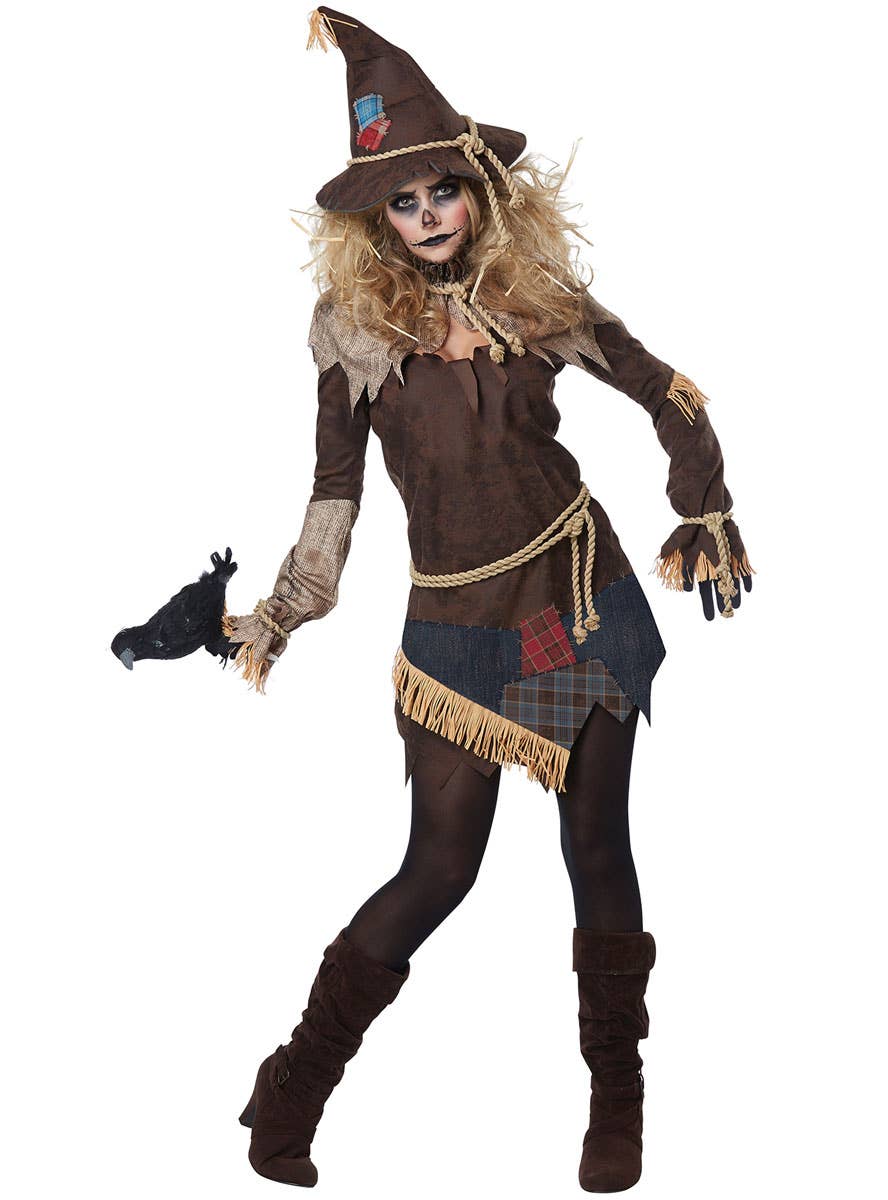 California Costumes Women's Creepy Scarecrow Halloween Costume Alt Image