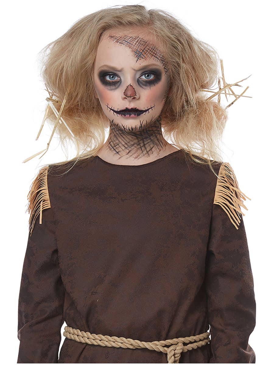 California Costumes Women's Creepy Scarecrow Halloween Costumem Make-Up Image 6