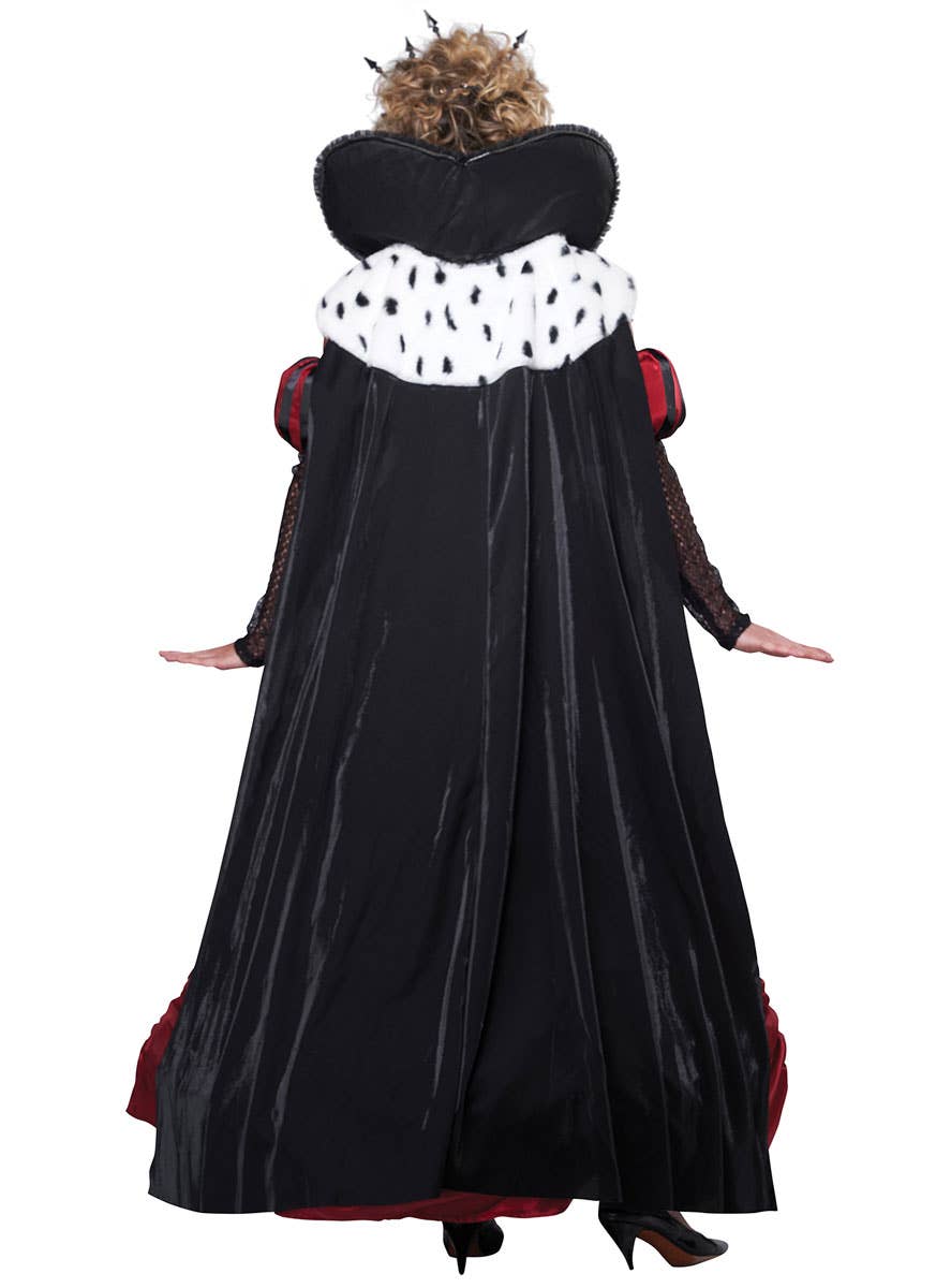 Super Deluxe Women's Dark Queen of Hearts Costume Cape Image