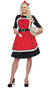 Mrs Claus Red Christmas Costume Apron - Main Image