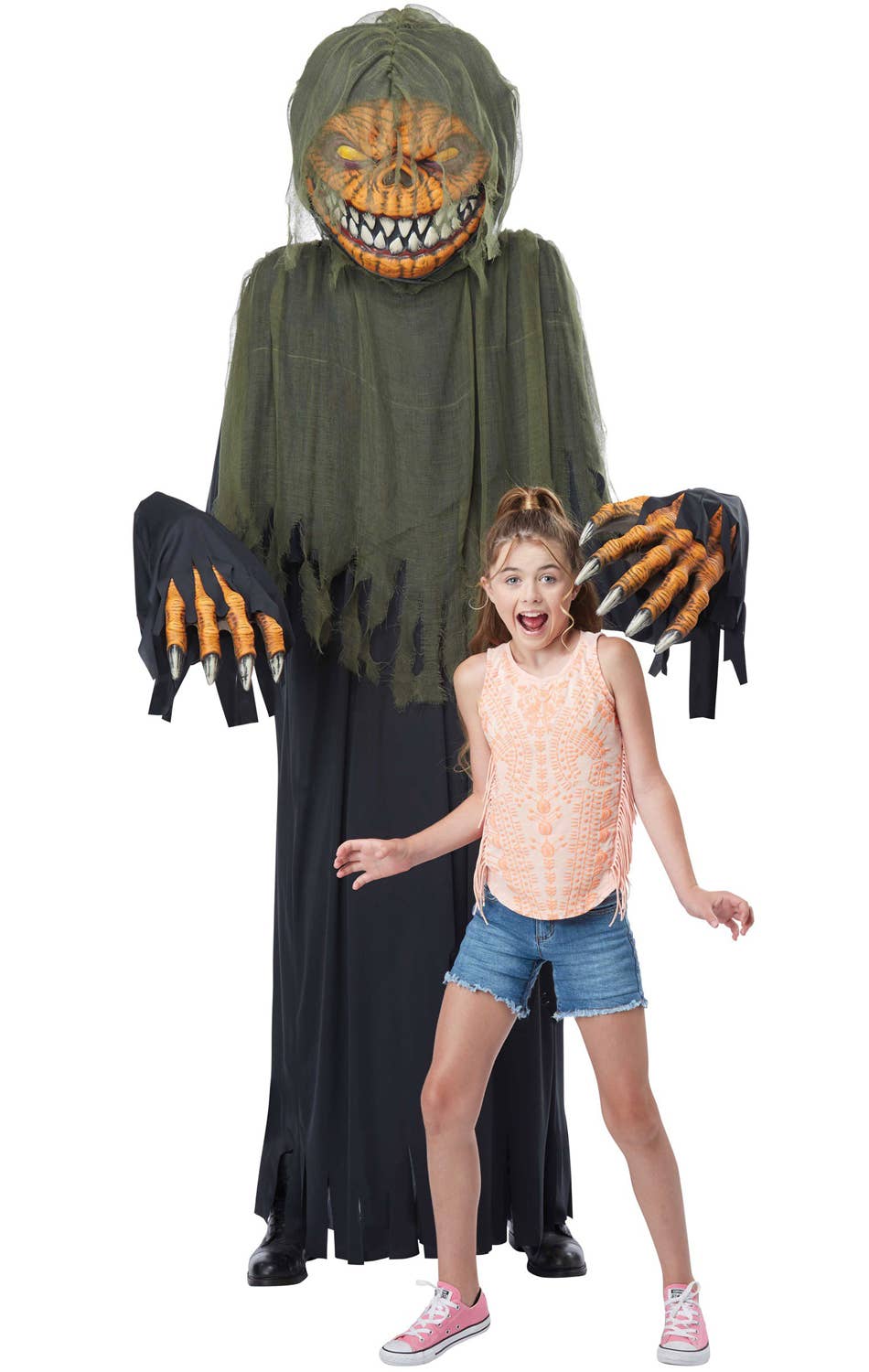 Towering Terror Pumpkin Adults Dual Use Halloween Costume